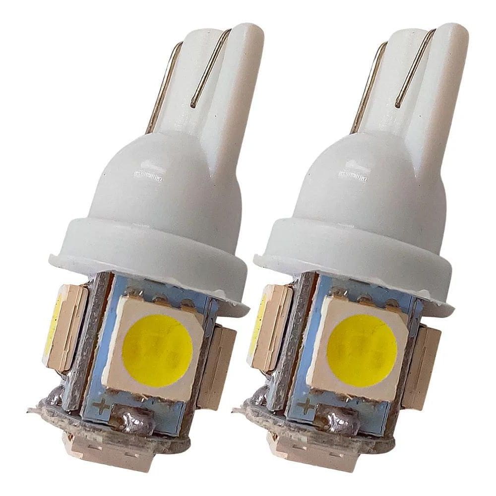 2X Par Lampada Farol Farolete Lanterna Meia Luz Pingo T10