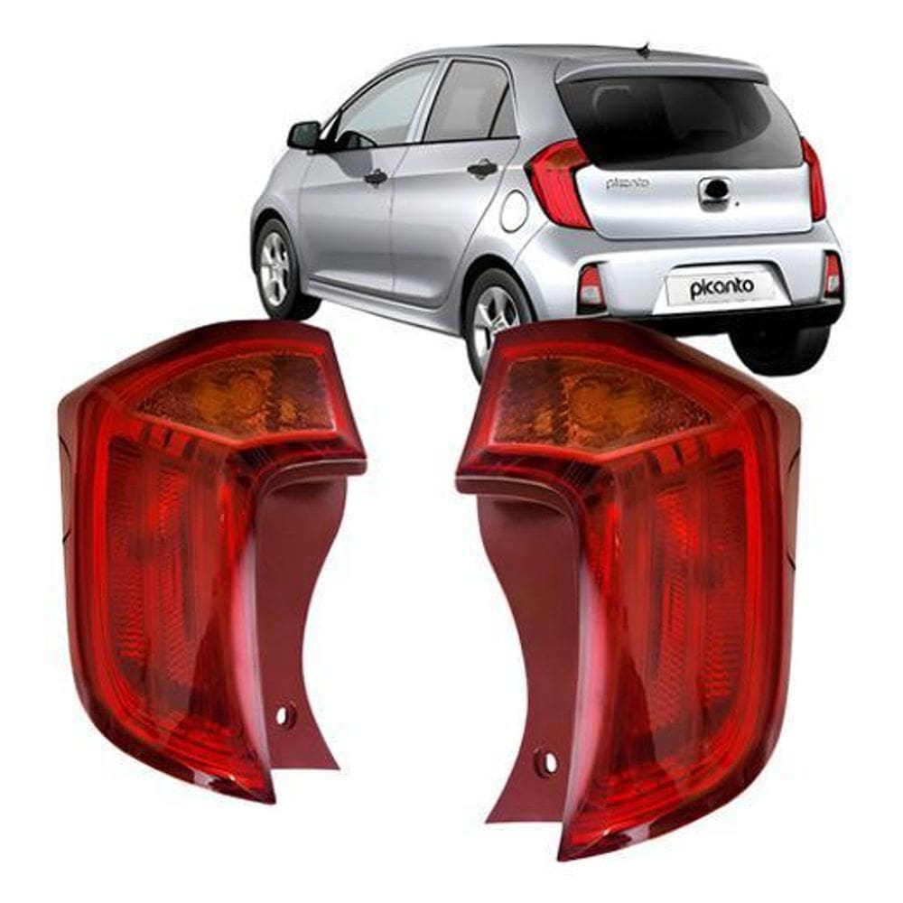 Par Lanterna Picanto 2012 A 2016 Pisca Âmbar Sem Led Novo