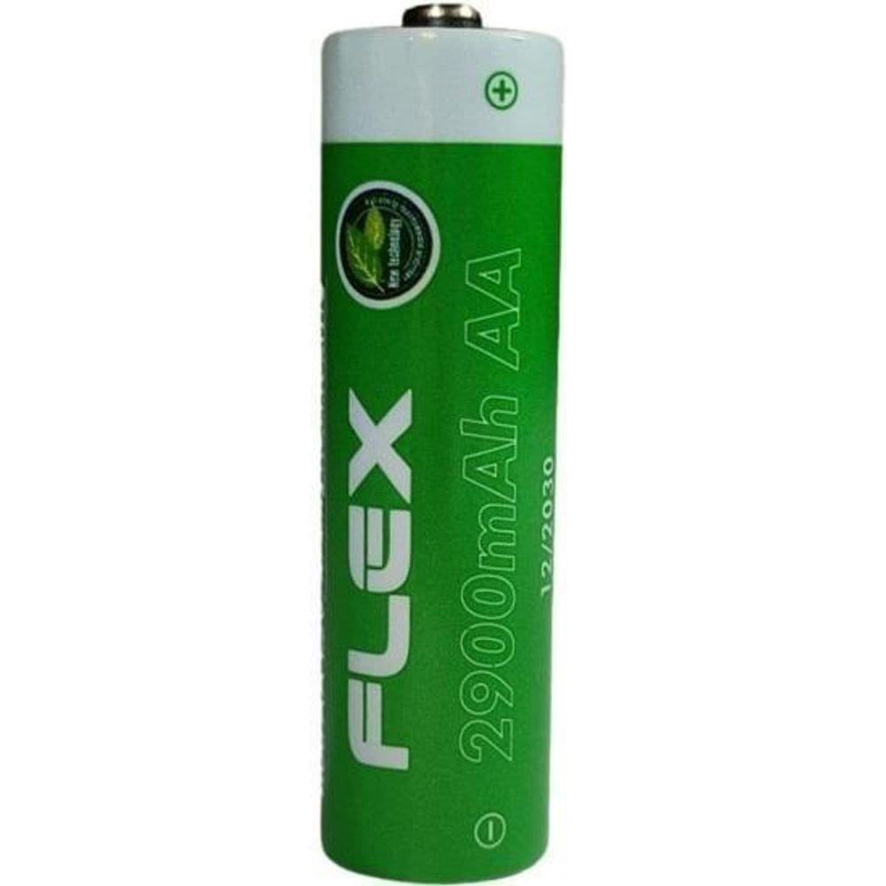Pilha Recarregável Aa 1.2V 2900Mah C/2 Pilhas Flex