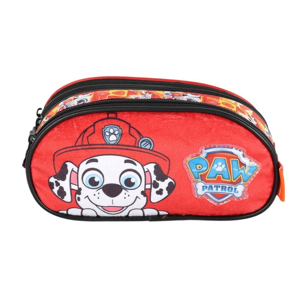 Estojo Infantil Escolar Triplo - Patrulha Canina - Marshall - Luxcel