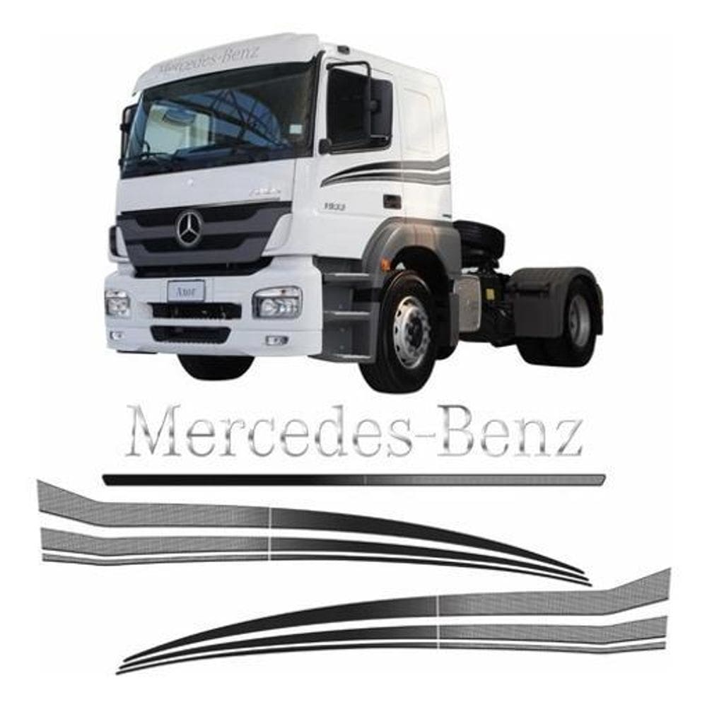 Adesivo Faixa Testeira Mb Axor