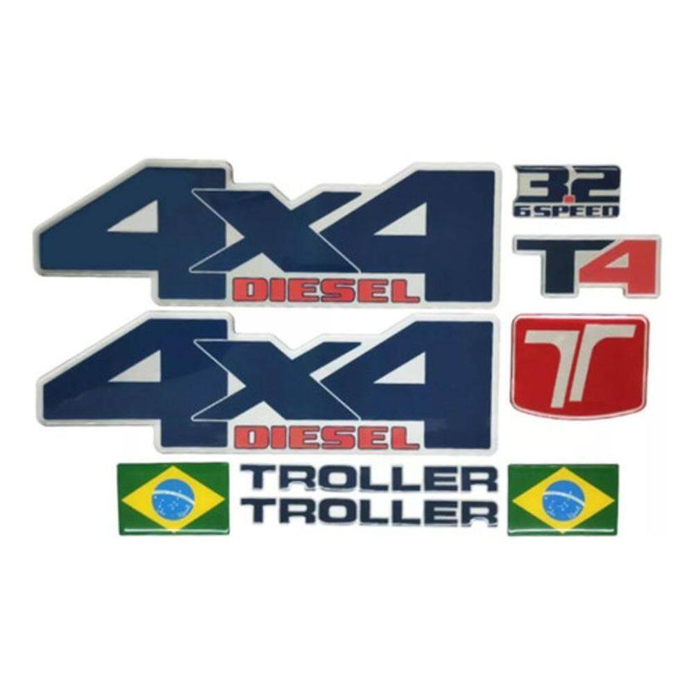 Kit Adesivos Para Troller T4 4X4 Diesel