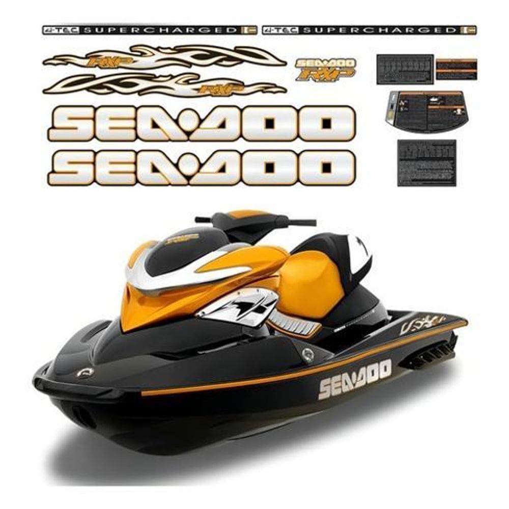 Kit Adesivos Para Sea Doo Jet Rxp Dourado 19411