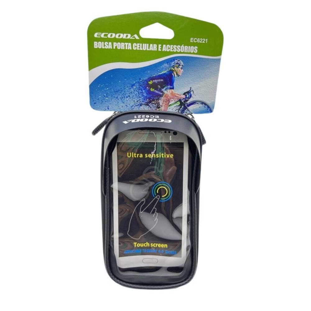 Suporte Para Celular Ecooda Com Protetor Para Bicicletas