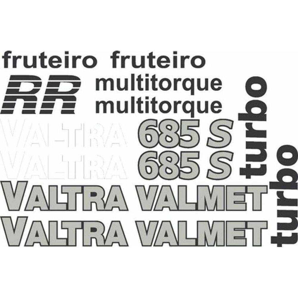 Kit Adesivos - Valtra Valmet 685 S Turbo  Fruteiro