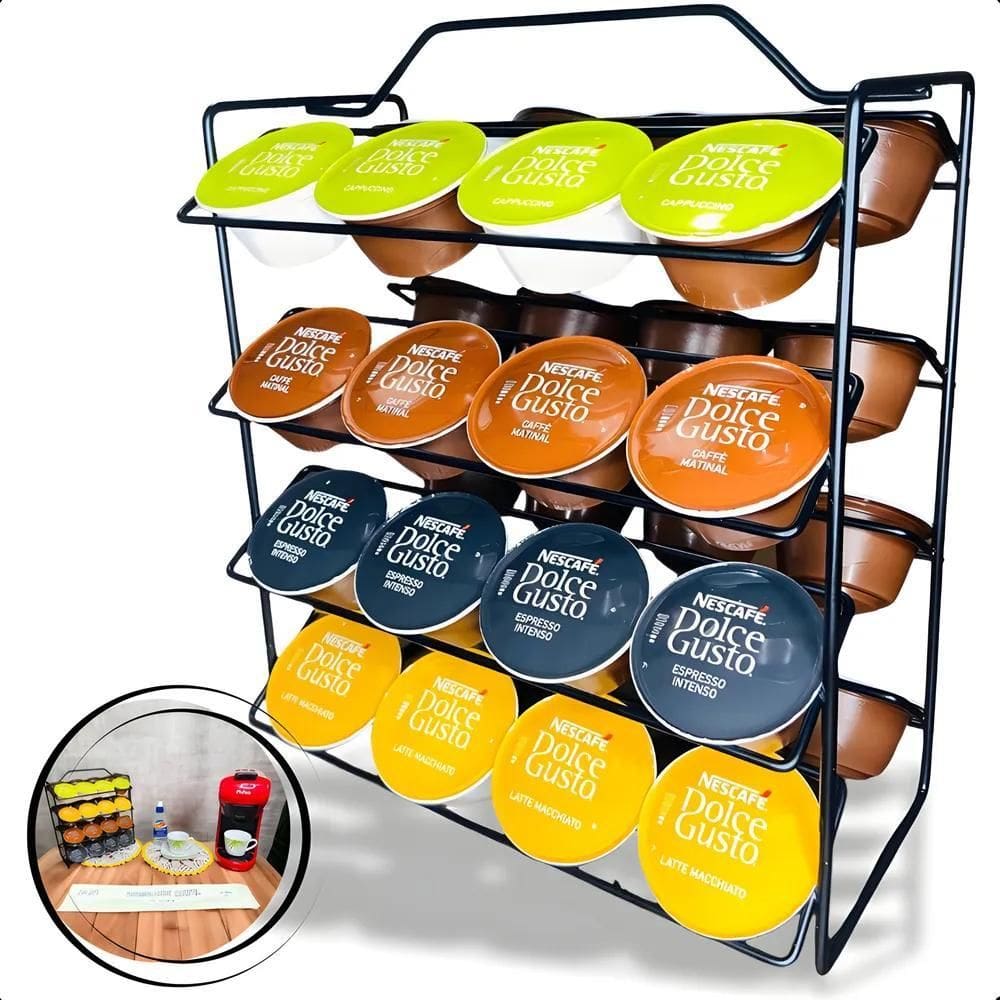 2X Suporte Porta 32 Cápsulas Café Dolce Gusto Expresso