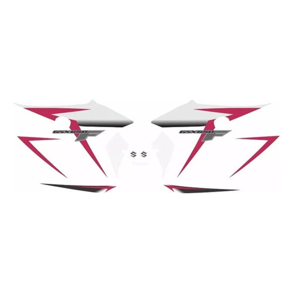 Kit Adesivos Decorativos Suzuki Gsx 650F 2012 Branca Preta