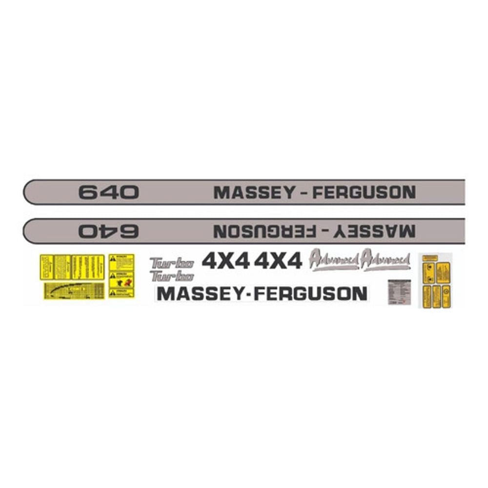 Kit Adesivos Massey Ferguson 640 4X4 Turbo Advanced
