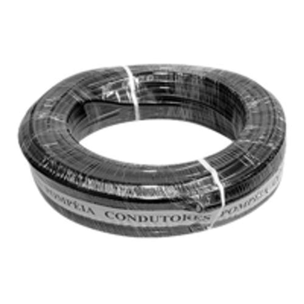 Fio Pompéia Preto Tarja Branca 2X18 0,75 Mm 100