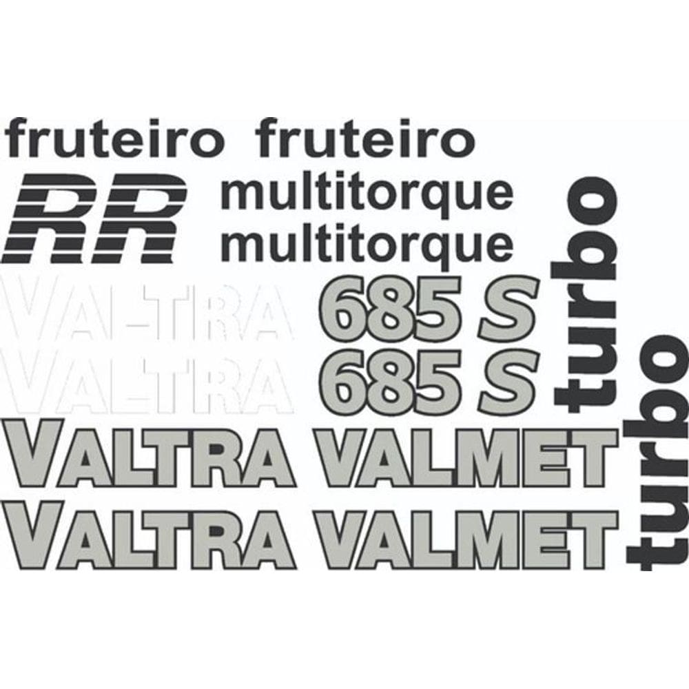 Kit Adesivos - Valtra Valmet 685 S Turbo  Fruteiro