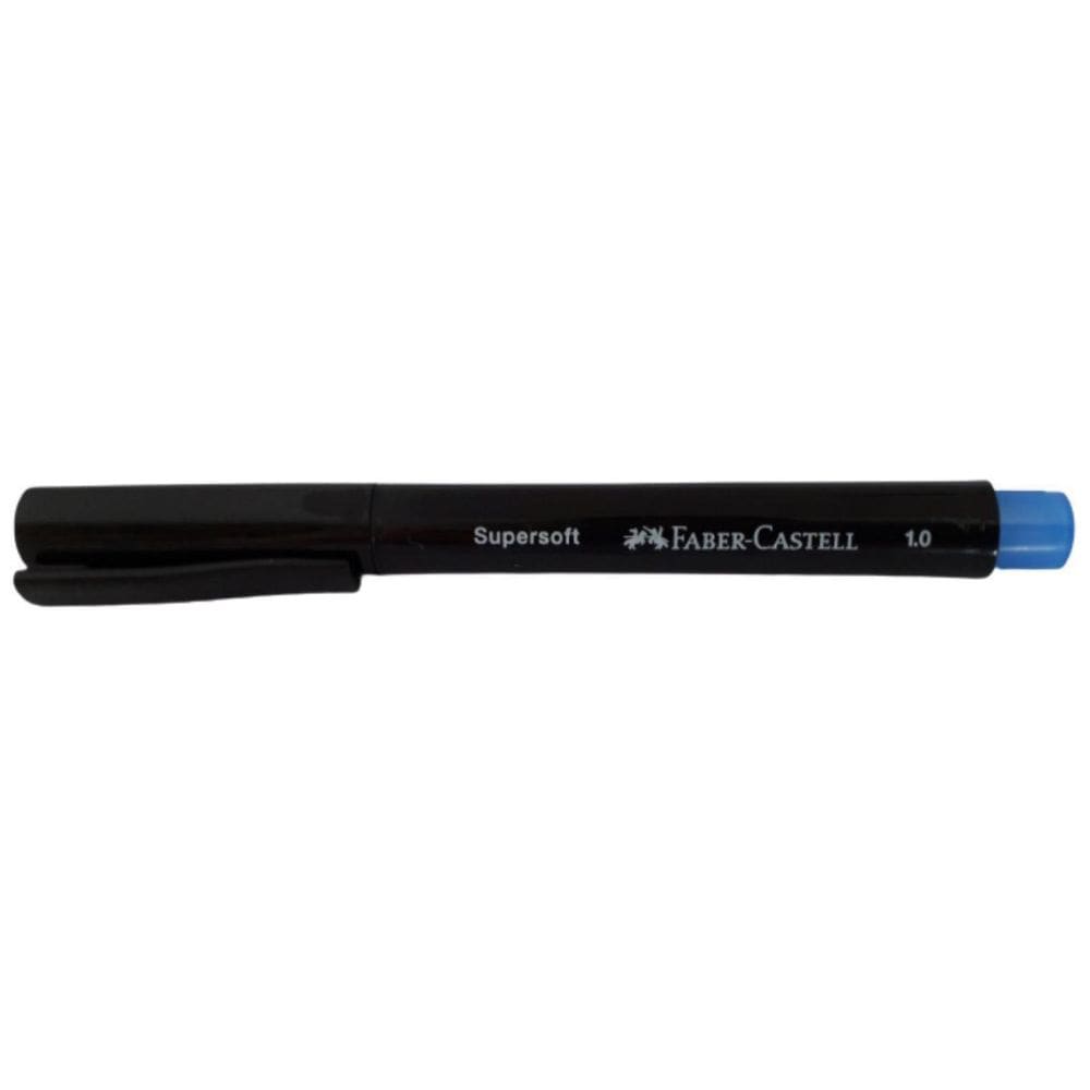 Caneta Supersoft Pen 1.0 Ponta Media Faber Castell Cor Neon