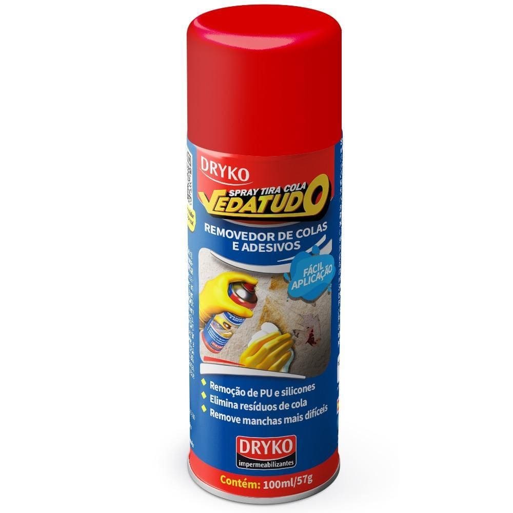 Removedor De Etiquetas E Colas Spray 100Ml Vedatudo Dryko