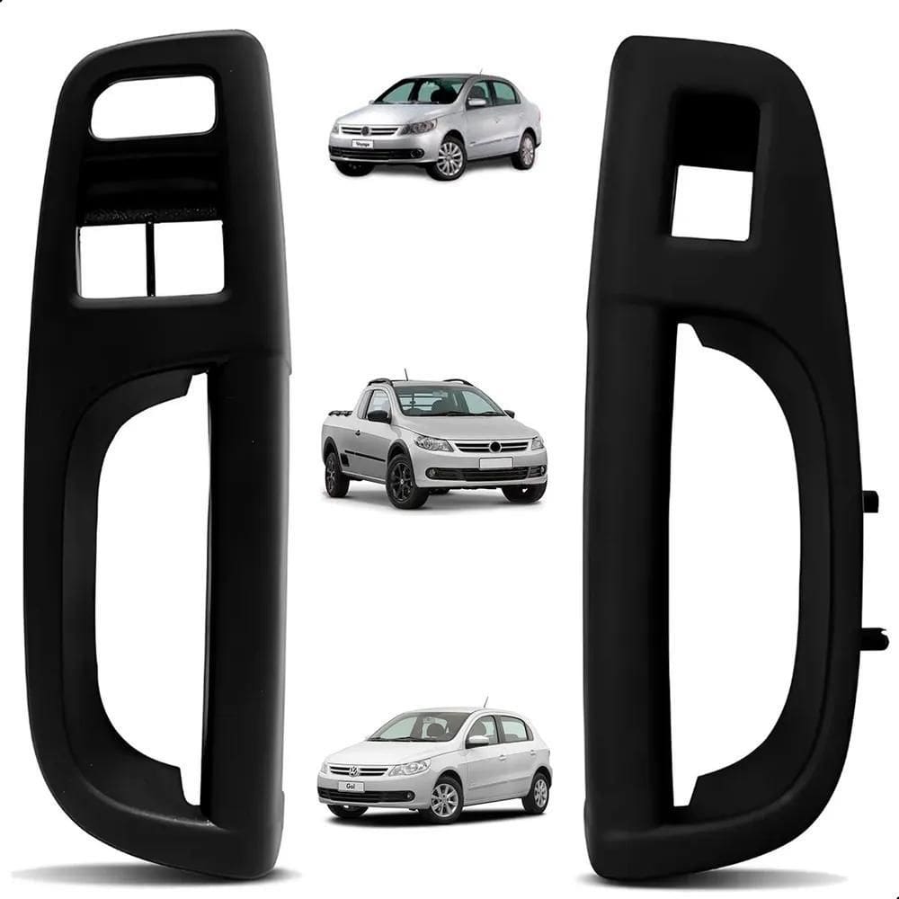 2X Par Puxador Interno Porta Dianteira Gol Voyage Saveiro G5
