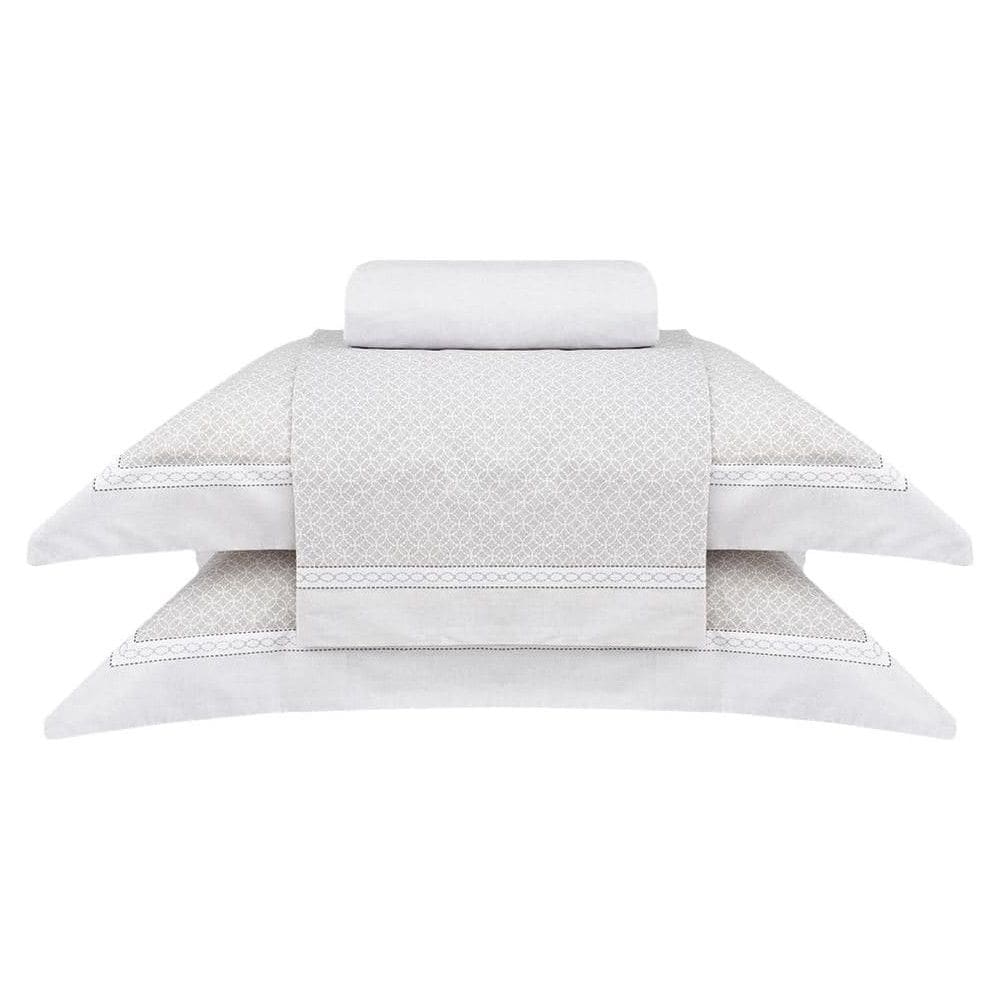 Jogo de Cama Percalle Daves 180 Fios - Casal - 4 Peças - Buddemeyer