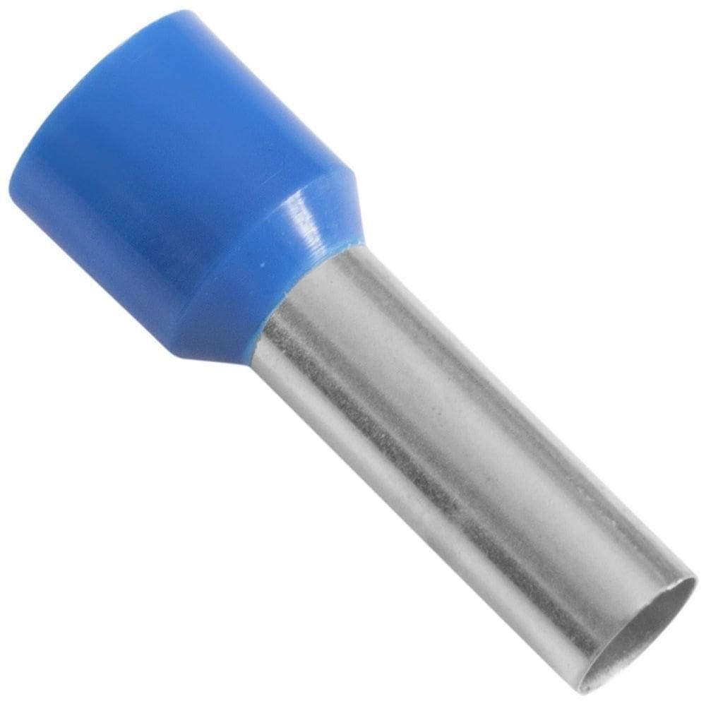 Terminais De Conexão Tubulares Tramontina Em Cobre Estanhado E Nylon 16 Mm² X 18 Azul 20 Peças Tramontina