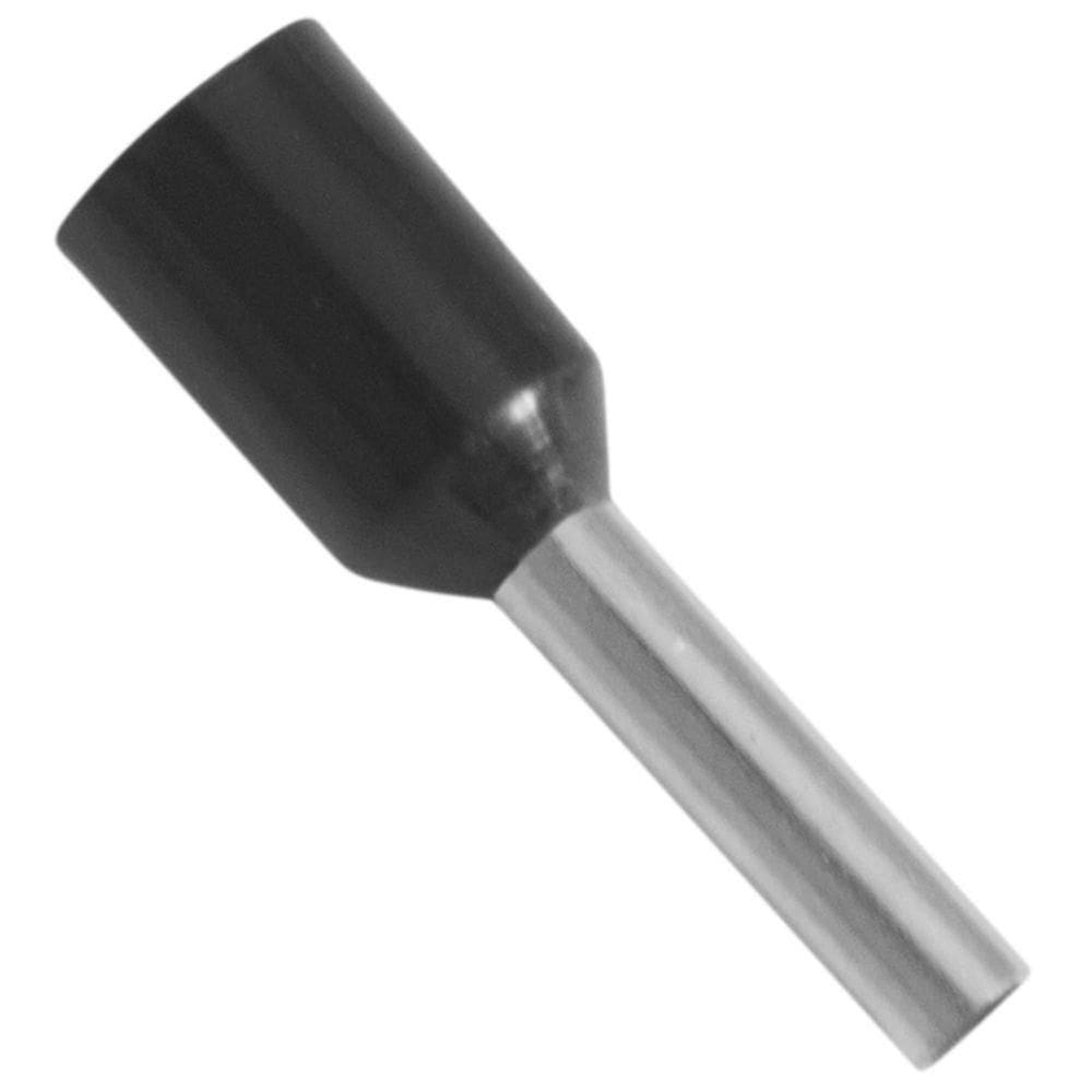 Terminais De Conexão Tubulares Tramontina Em Cobre Estanhado E Nylon 1,5 Mm² X 8 Preto 100 Peças Tramontina