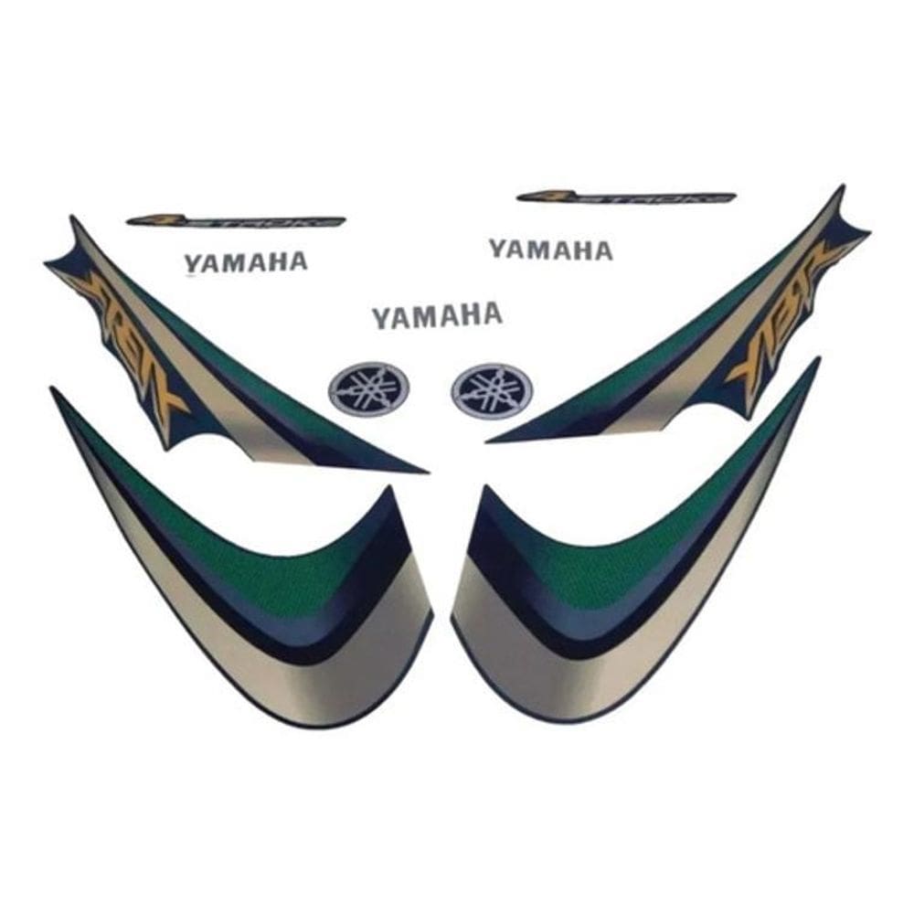 Adesivos Compatível Ybr 125 2007 Verde Perolizado Resinado