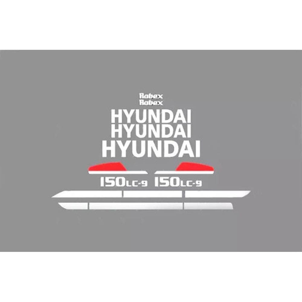 Kit Adesivos Compatível Com Escavadeira 150Lc-9