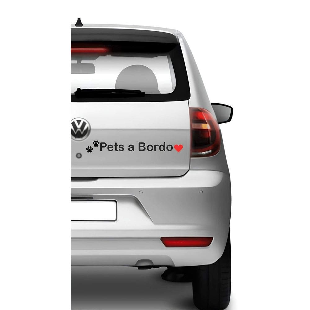 Adesivo De Carro Pets A Bordo