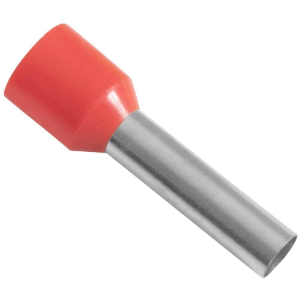 Terminais De Conexão Tubulares Tramontina Em Cobre Estanhado E Nylon 10 Cm² X 18 Vermelho 20 Peças Tramontina