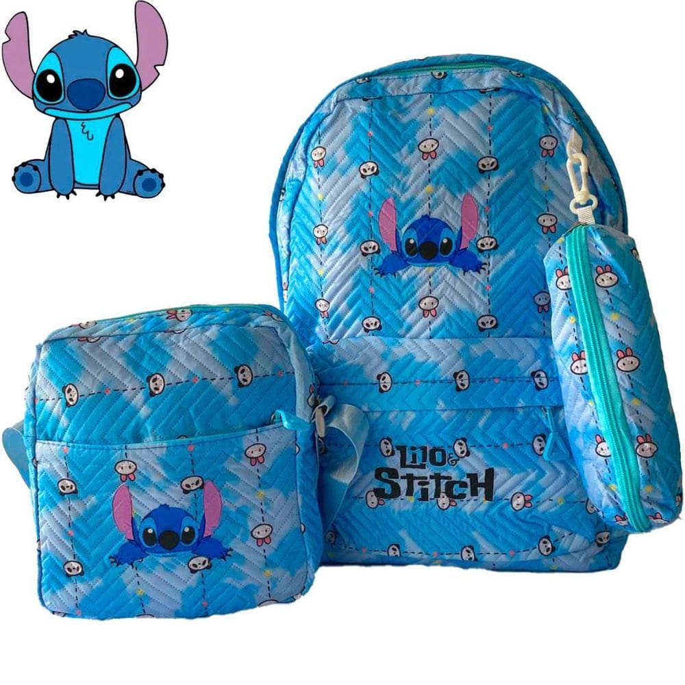 Kit Escolar Infantil Mochila Lancheira Estojo Bolsa Criança