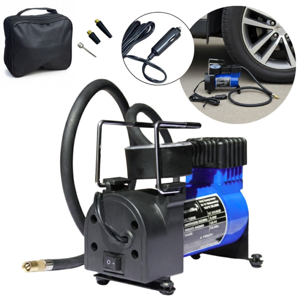 Mini Compressor de Ar Automotivo 12V Portátil 150 Psi 3 Bicos 35L/min Importway Iwmca004
