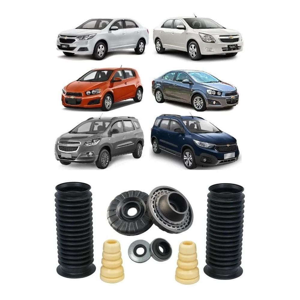 2X Kit Batente Coxim Amortecedor Dianteiro Cobalt Sonic Spin