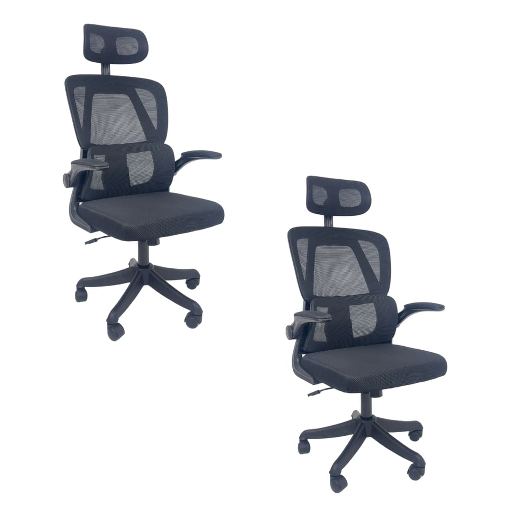 Kit 2 Cadeiras de Escritório Oficial Legacy Preto