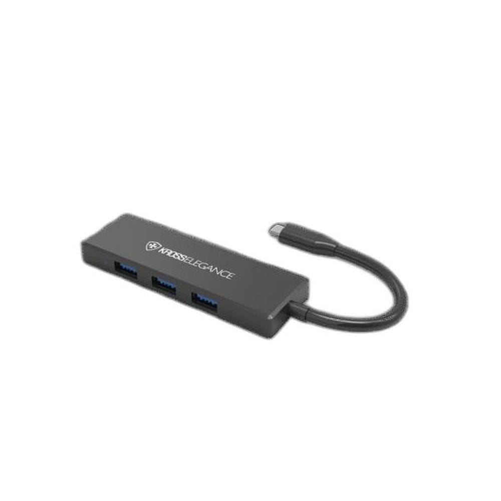 Hub Adaptador Kross 5 Em 1 Usb-C Para 4 Usb 3.0 Ke-Uc4163