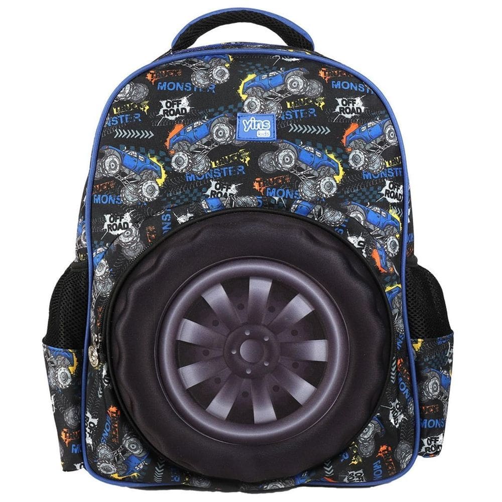 Mochila Costas 14 Monster Truck 3D Infantil Escolar Passeio