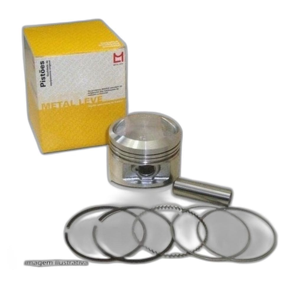 Kit Pistão Aneis Metal Leve Cg Cargo Titan Fan Bros 150 Std
