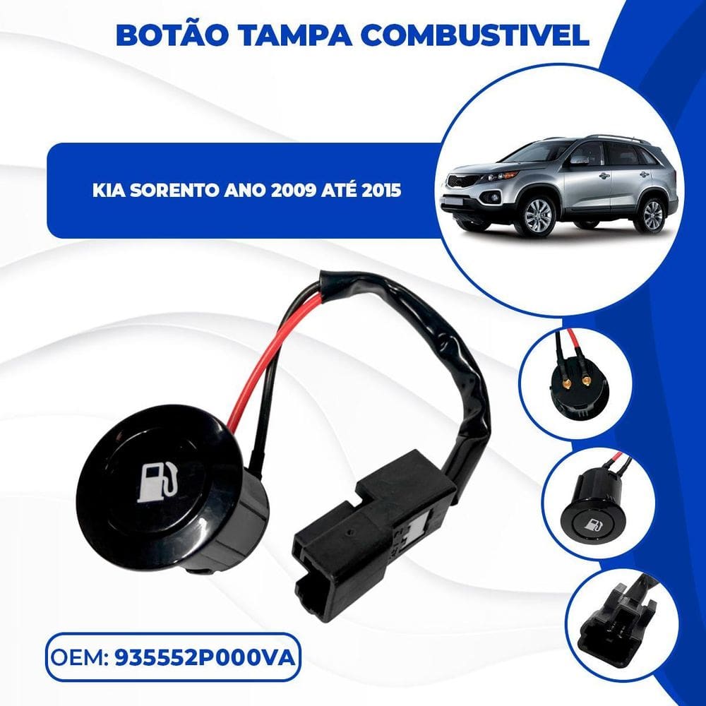 Interruptor Liberação Porta Combustível Sorento 2009 À 2015