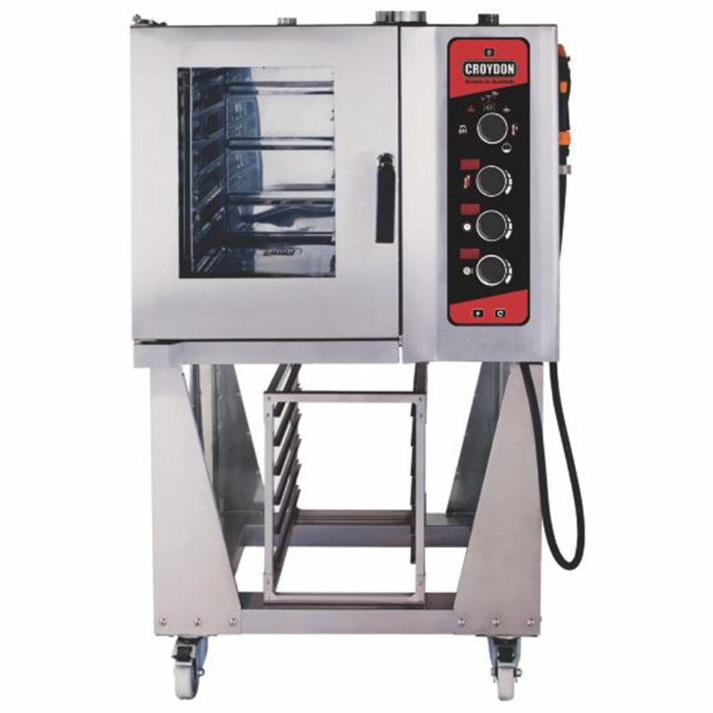 Forno Combinado Elétrico Croydon 6 Bandejas GN 1/1 380V Trifásico H061-E