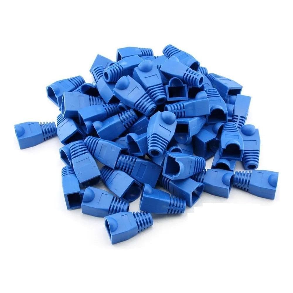 2X Kit 100 Capa Protetora Para Plugues De Conexao Rj45