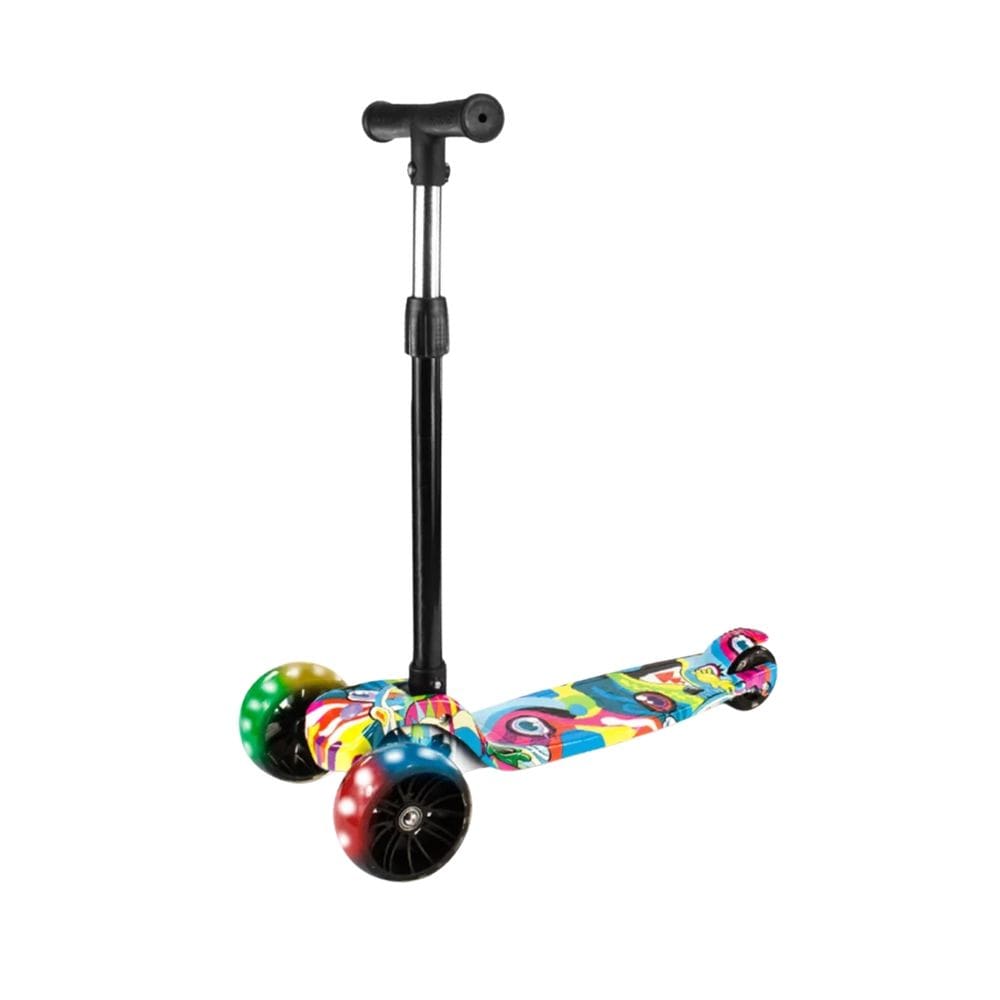 Patinete Infantil Dobrável 3 Rodas Luz Led Trixy Maxi Toys