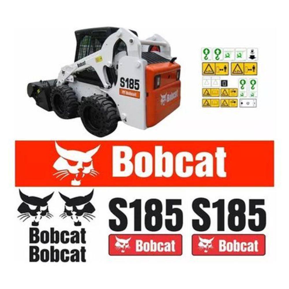 Kit Adesivos Bobcat S185 Para Mini Carregadeira