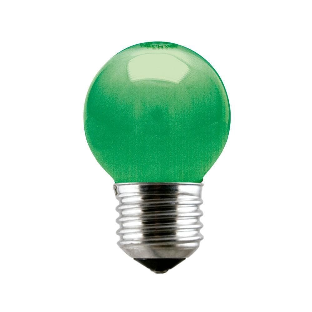 Lâmpada Incandescente Taschibra Bolinha 15W 110V Verde