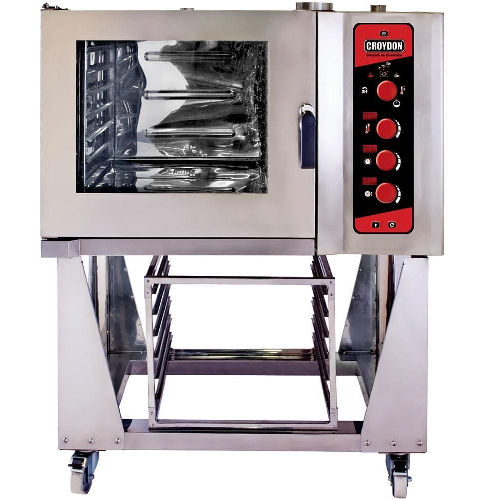 Forno Combinado a Gás Croydon 6 Bandejas GN 2/1 H062-G 220V
