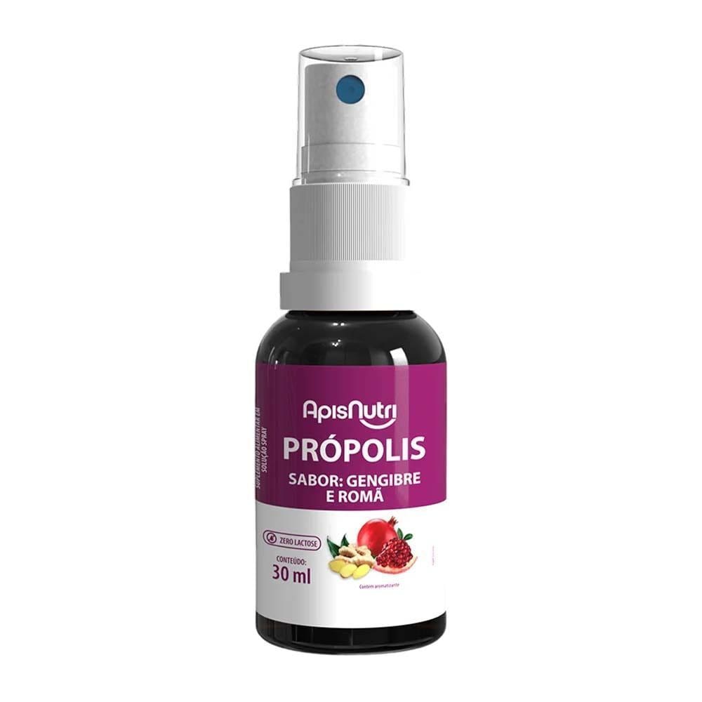 Spray de Própolis Sabor Gengibre e Romã ApisNutri 30ml