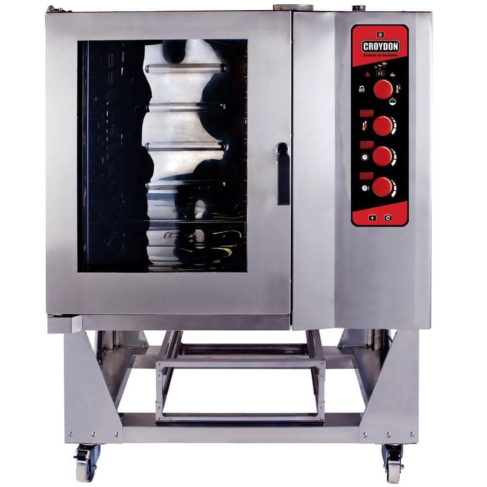 Forno Combinado a Gás Croydon Industrial 10 Bandejas GN 2/1 H102-G 220V