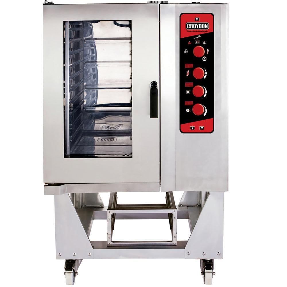 Forno Combinado a Gás Croydon Industrial 10 Bandejas GN 1/1 H101-G 220V