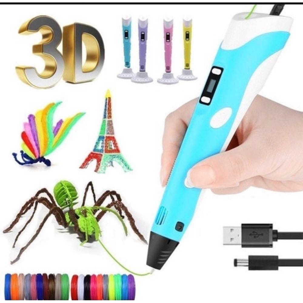 Super Kit Caneta 3D Impressora Refil Desenho