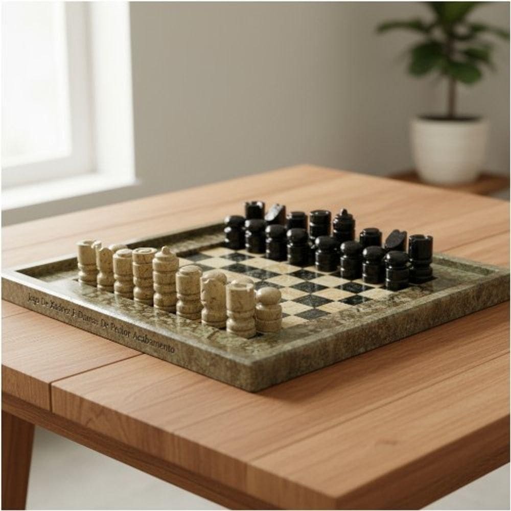 Jogo Xadrez Beiral 28 Cm