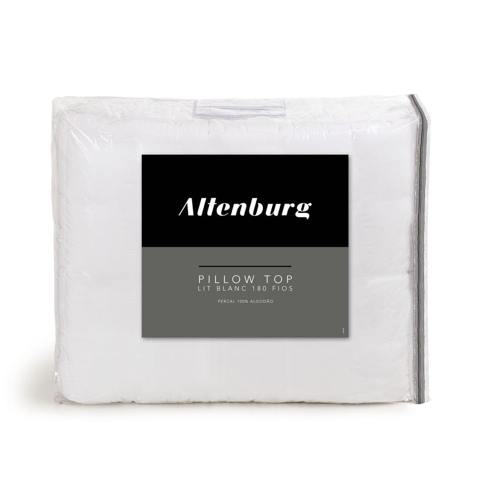 Pillow Top Lit Blanc King 180 Fios - Branco - Altenburg