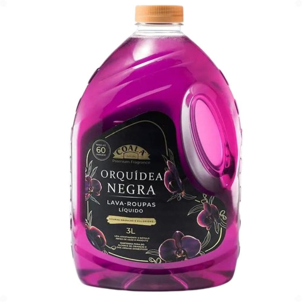 Lava-Roupas Líquido Coala Laundry Orquídea Negra Roupas Brancas e Coloridas 3L
