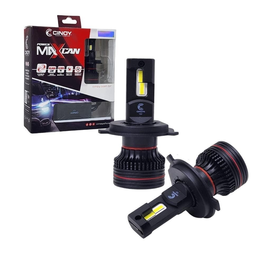 Lampada De Led Para Farol Ultraled H4 Power Max Can Cinoy