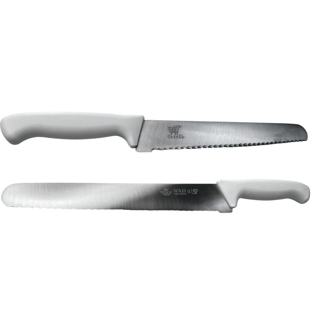 Faca Serrilhada Profissional Para Cortar Pão 250mm Aço Inox Carmel