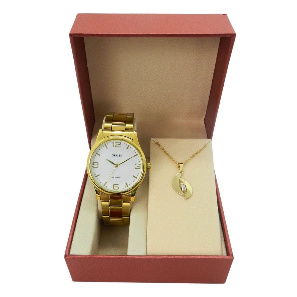 Relógio Feminino Skmei Analógico SK004 Dourado