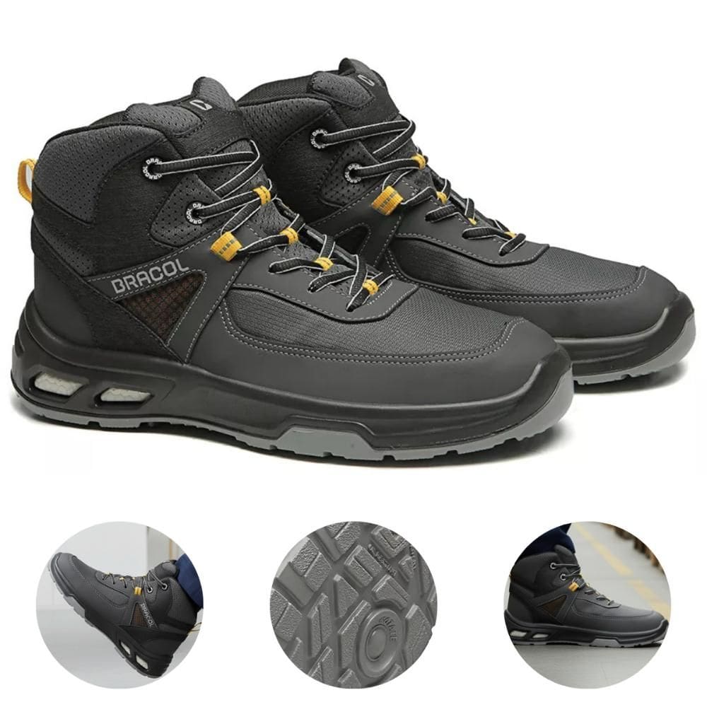 Bota Botina de Segurança Microfibra Hidrofugada Tridensidade Detroit Ultra Bracol