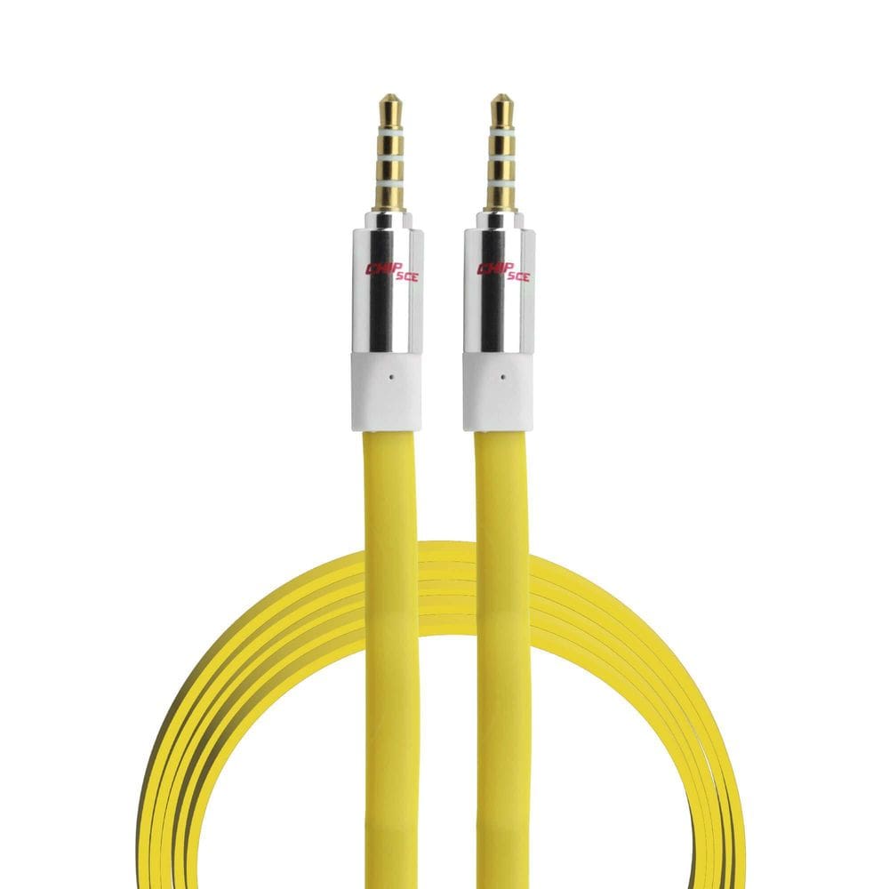 Cabo P2 + P2 Flat Estéreo 100% Cobre - 2 Metros